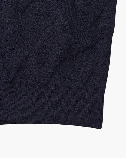 Cárdigan de punto con cremallera Heritage Diamond