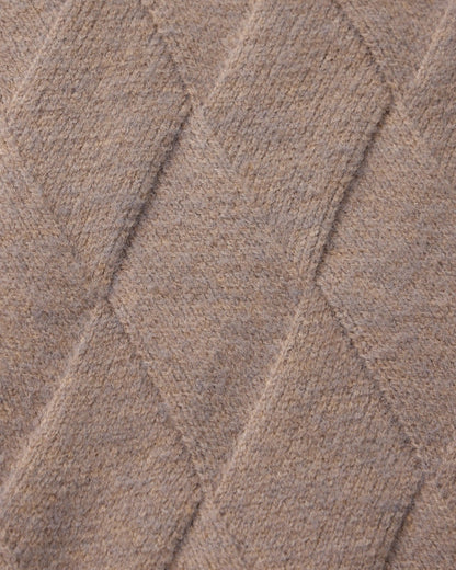 Cárdigan de punto con cremallera Heritage Diamond