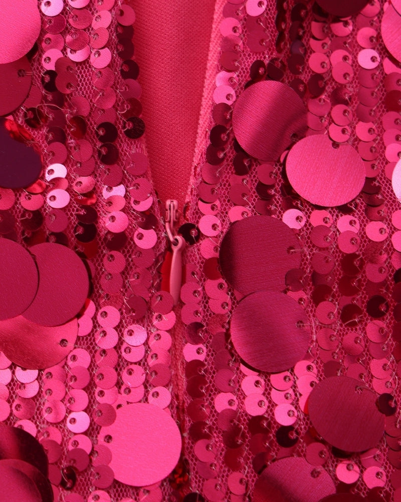 Vestido corto de fiesta con lentejuelas