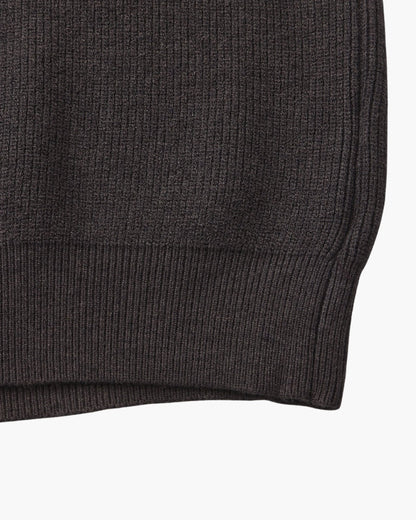 Suéter de punto con media cremallera refinado