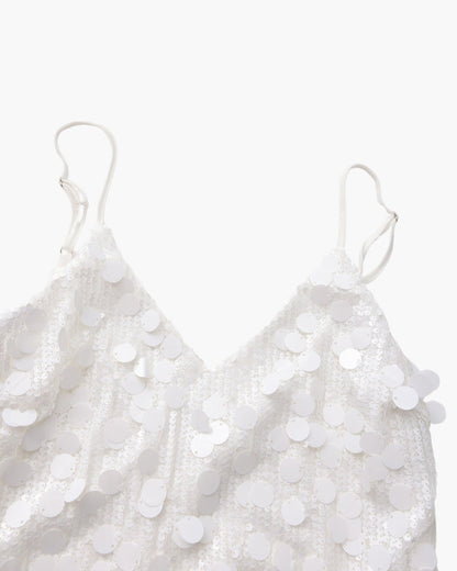 Vestido corto de fiesta con lentejuelas