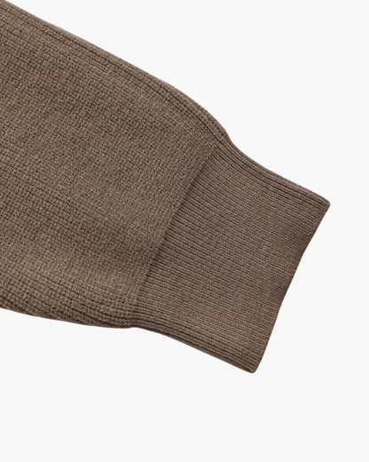 Suéter de punto con media cremallera refinado