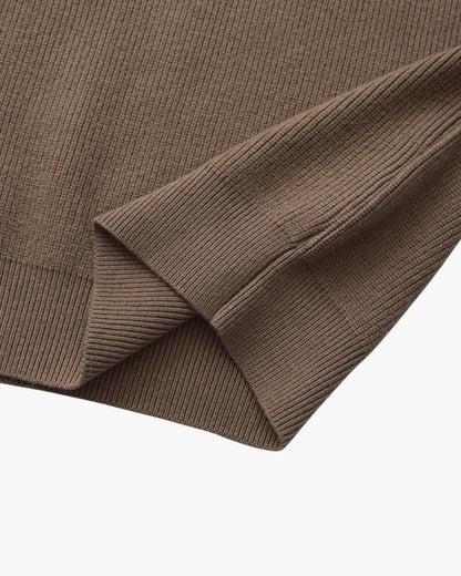 Suéter de punto con media cremallera refinado