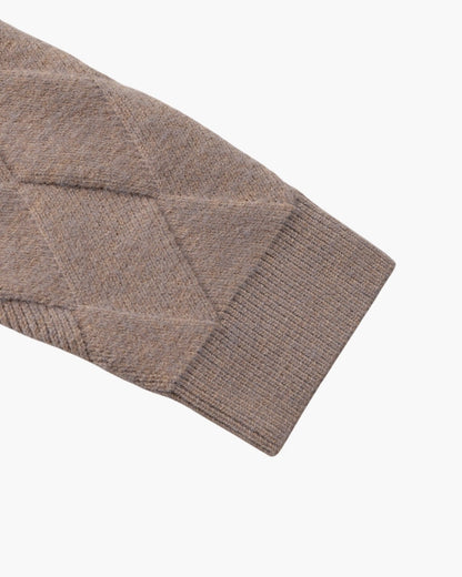 Cárdigan de punto con cremallera Heritage Diamond