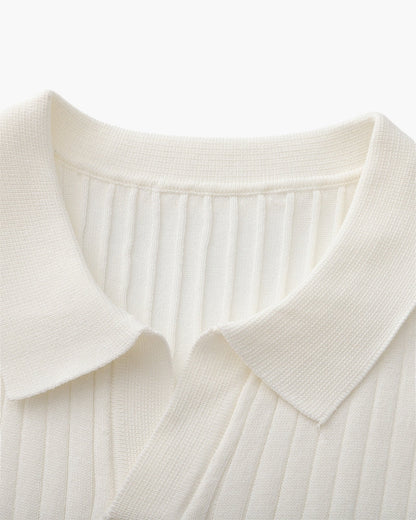 Polo de rayas en relieve de alta calidad